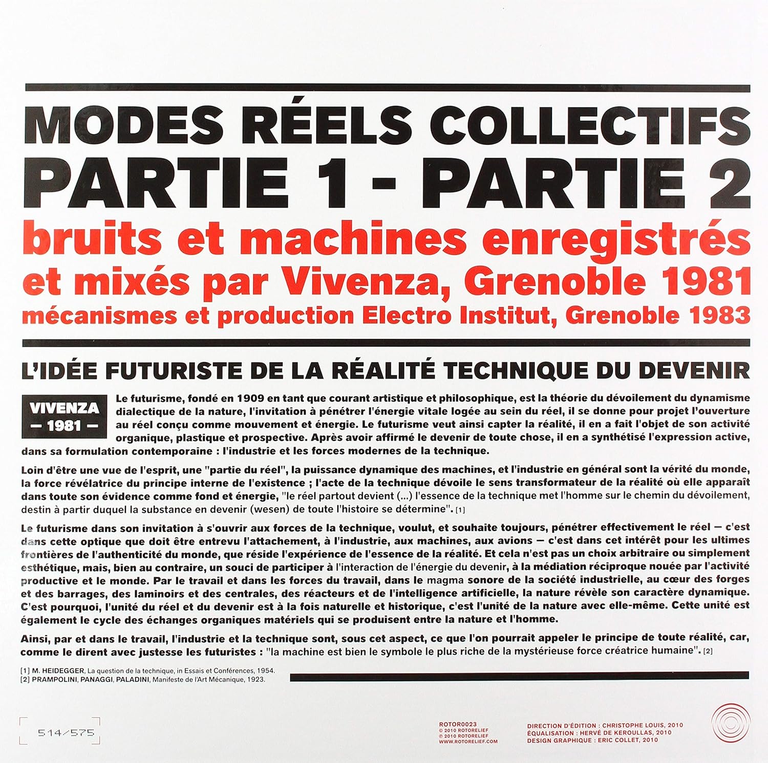 Modes Réels Collectifs