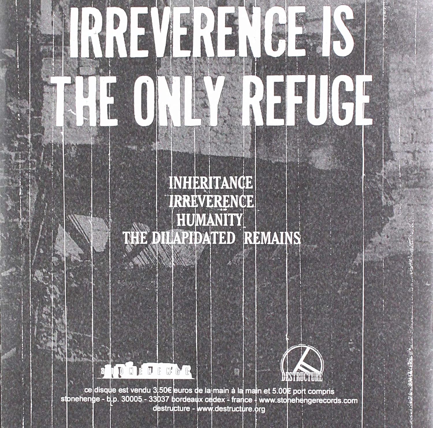 `Exhaustion - Irreverence (7`` Single)`