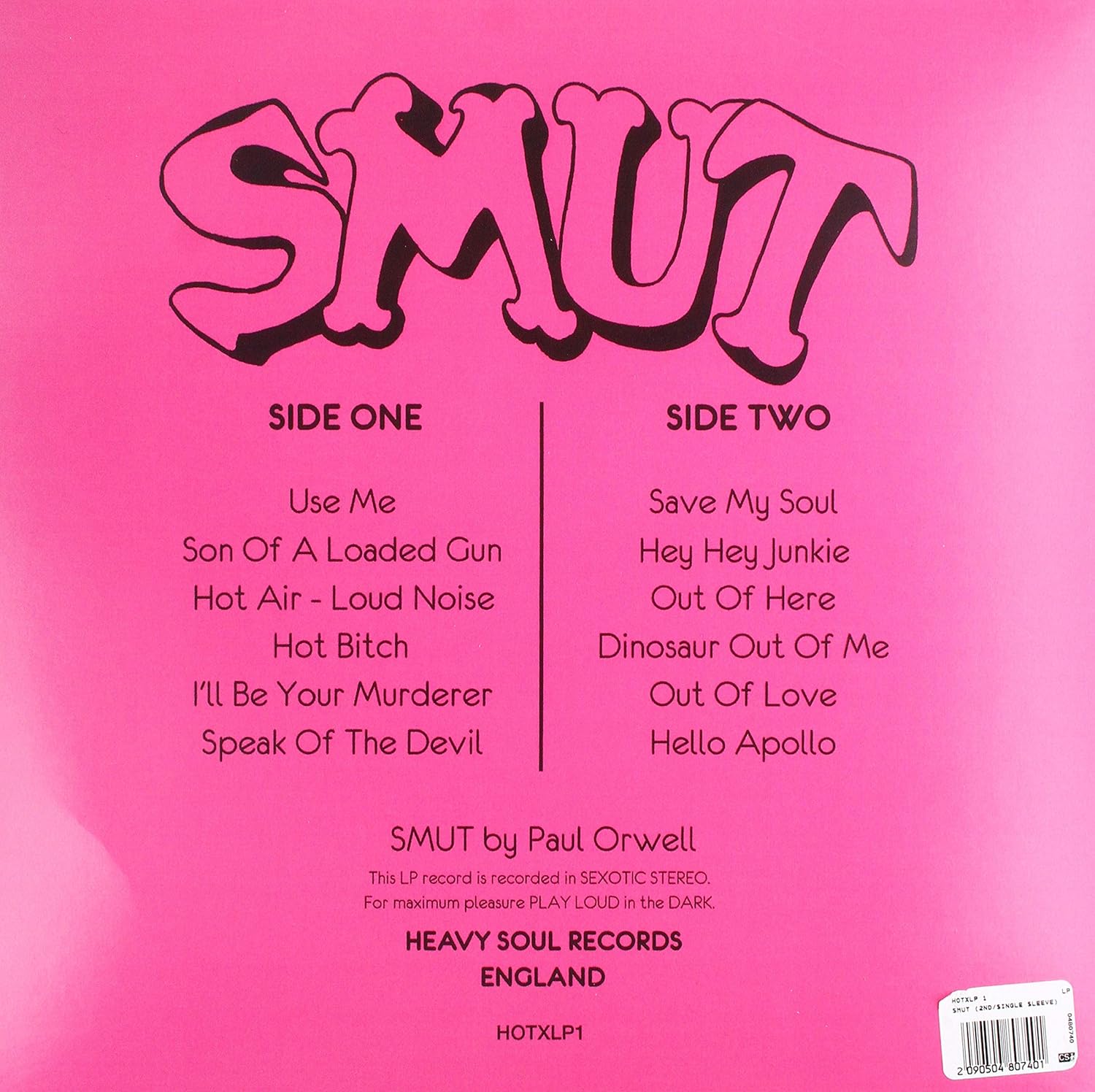 Smut (2nd/Single Sleeve