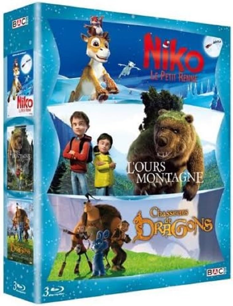 Aventure animation : Niko le petit renne; L'ours montagne; Chasseurs de dragons