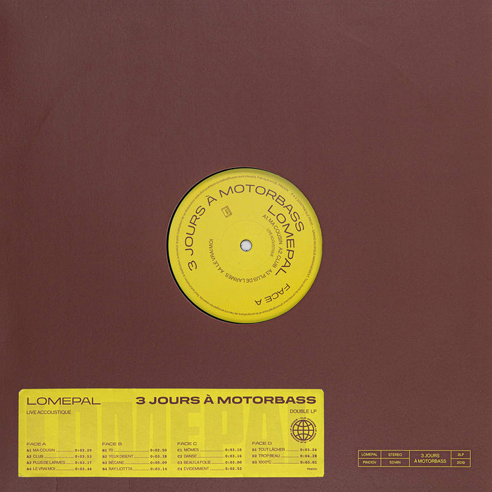 Lomepal - 3 Jours ?? Motorbass (2 Lp)