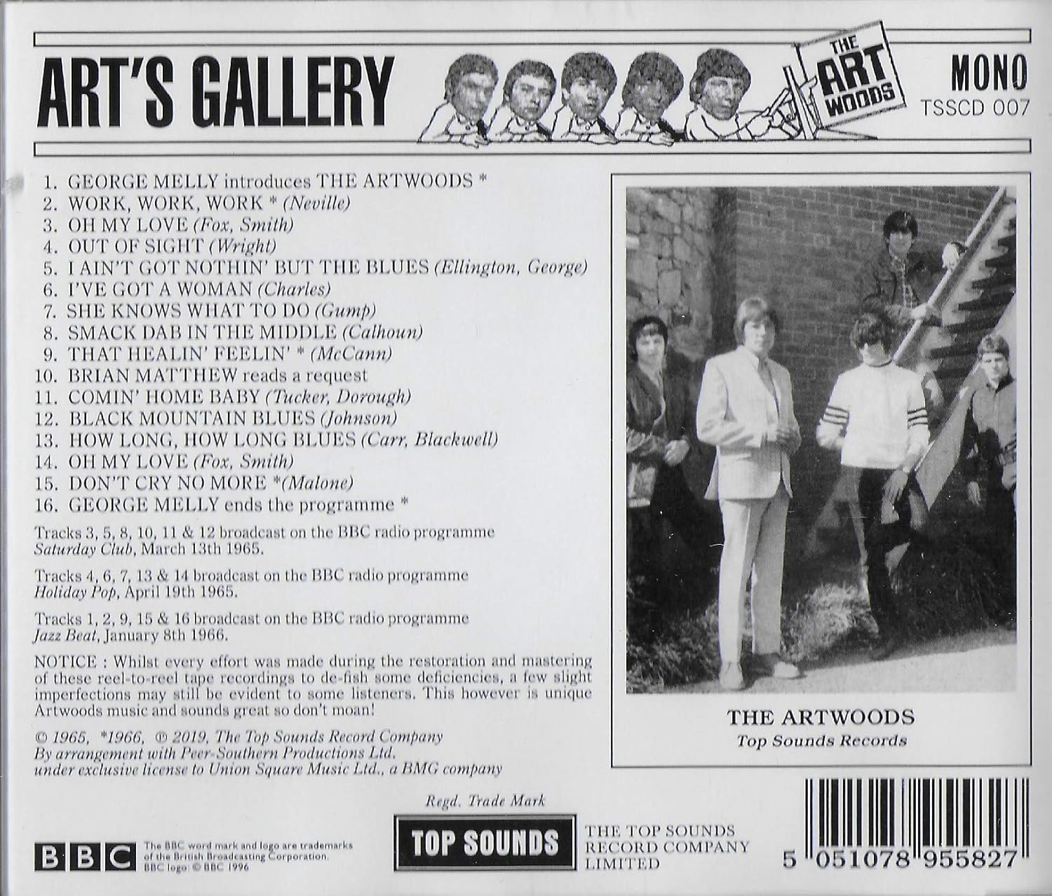 Audio Cd The Artwoods - Art'S Gallery