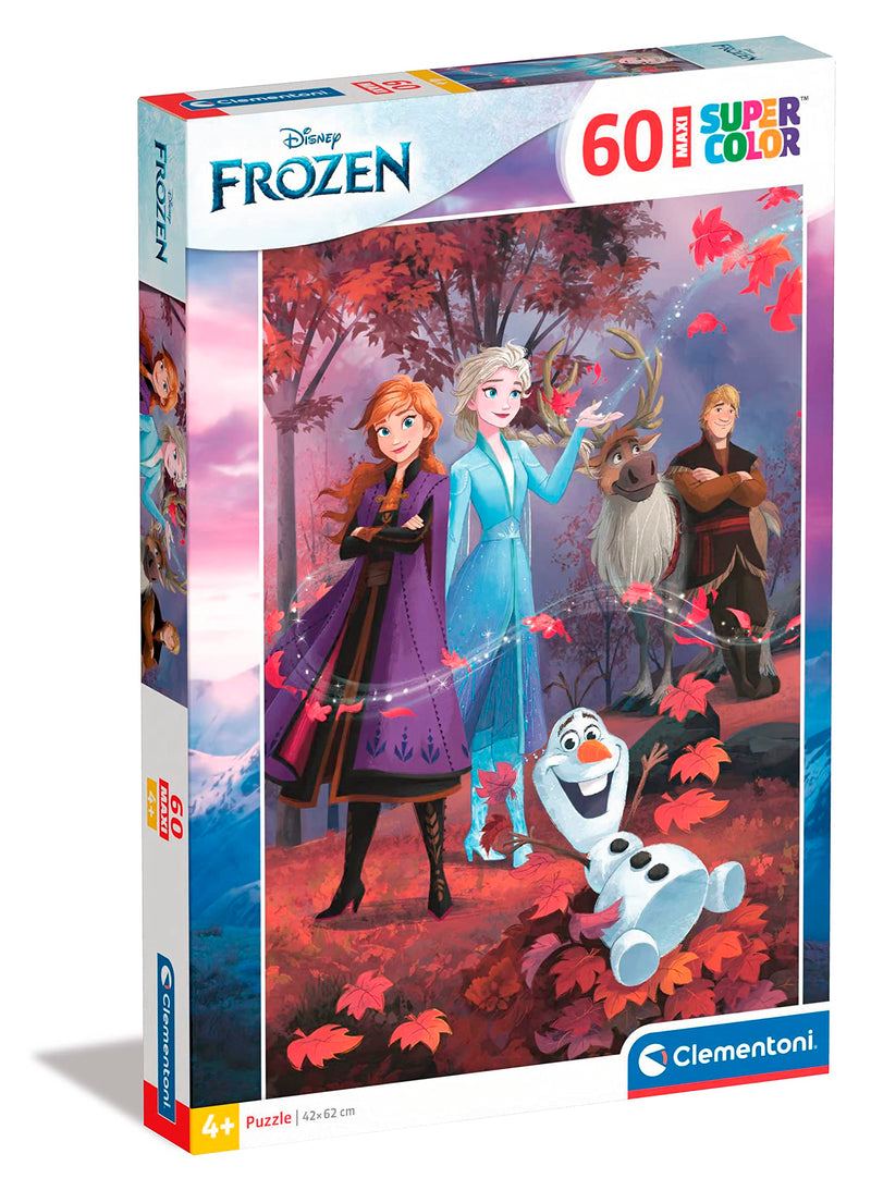 Clementoni - 26474 - Supercolor Puzzle - Disney Frozen - Puzzle 60 Maxi Teile Ab