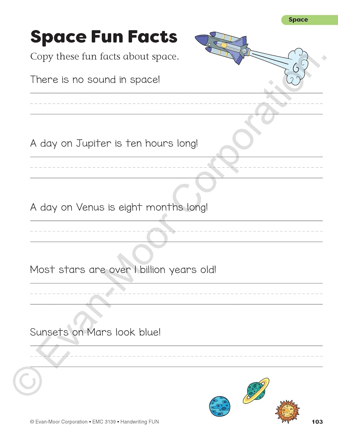 Handwriting Fun!, Grade K - 6 Workbook