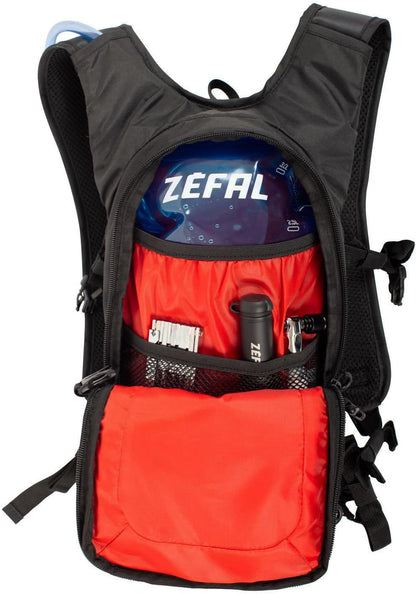 ZEFAL Z Hydro XC Hydration Backpack, 6 Litre Pack, 2 Litre Reservoir, Black