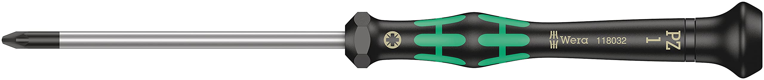 Wera Kraftform 2055 Micro Screwdriver - Pozidriv Tip 1