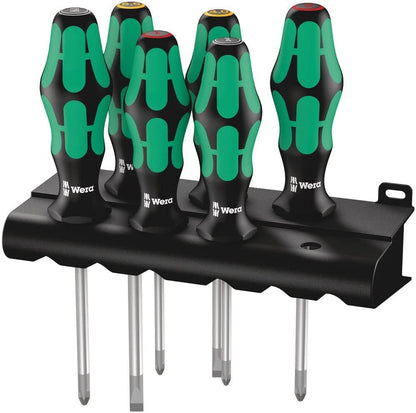 Wera 395 HO/7 SM Kraftform Hollow Shaft Nutspinner set, 7pc, 05029510001 & Kraftform 300 Screwdriver Set 6 Piece
