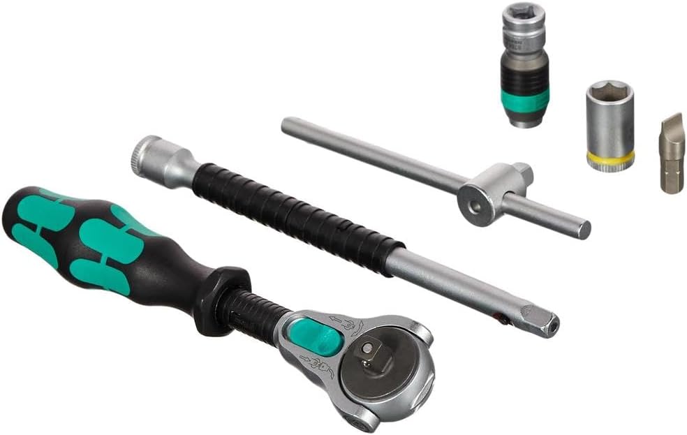 Wera 8100 SA 2 Zyklop Speed-Knarrensatz, 1/4 Zoll metrisch, Schwarz, 42-teilig, 05003533001