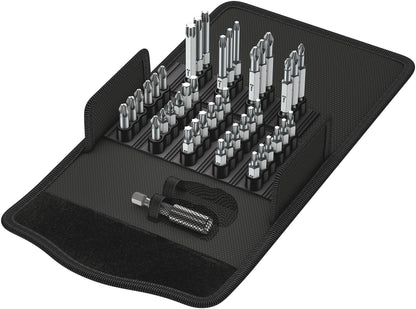 Wera Bit-Safe 43 Universal 1 Comprehensive Standard Bits and Holder Set in Pouch (for Drill/Drivers) 43pc, 0505745000
