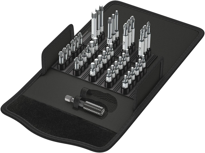 Wera Bit-Safe 43 Universal 1 Comprehensive Standard Bits and Holder Set in Pouch (for Drill/Drivers) 43pc, 0505745000