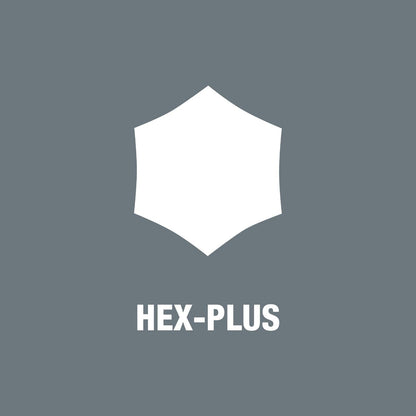 Wera 8740 B HF 1 Zyklop In-Hex-Plus holding function bit socket set, 3/8" drive, 7pc, 05003180001 , Black