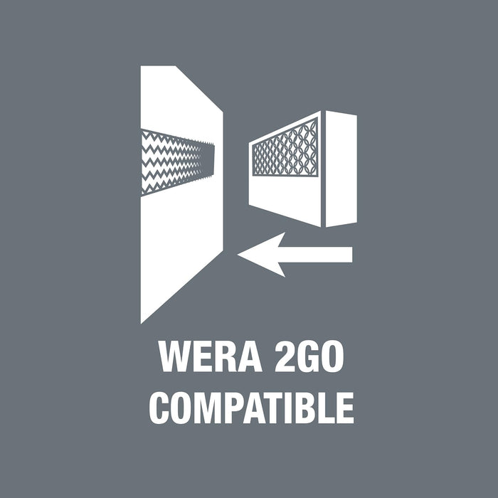 Wera 2Go 2 XL Tool Container Set, 3PC, 05004357001 & 2go 7 High Tool Box 100 x 105 x 300 mm, 05004356001
