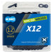 KMC X12 Black Waxed 126L chain