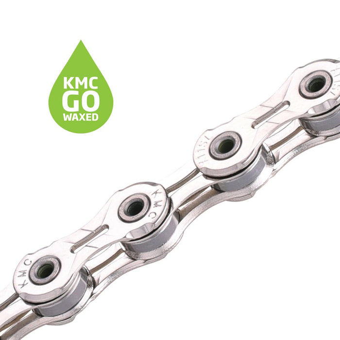 KMC X11SL Silver Waxed 118L chain
