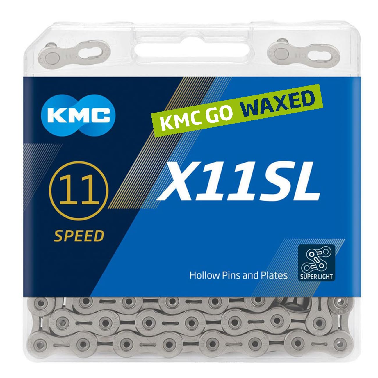 KMC X11SL Silver Waxed 118L chain