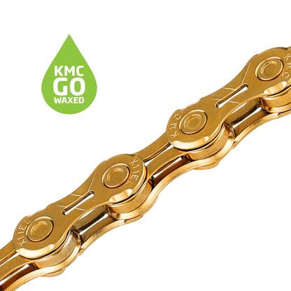 KMC X11EL Ti-N Gold Waxed 118L chain