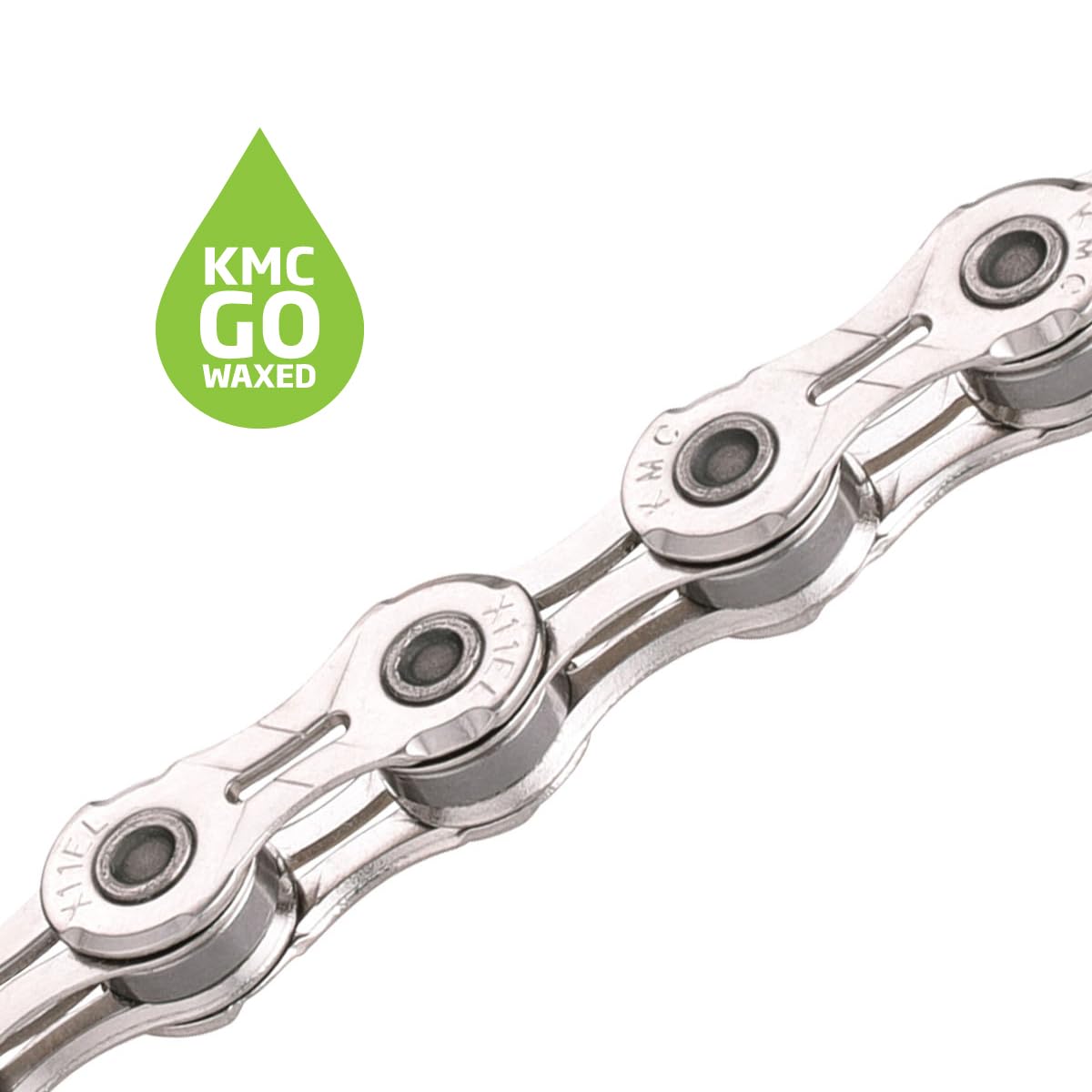 KMC X11EL Silver Waxed 118L chain