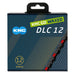 KMC DLC12 Black/Red Waxed 126L chain