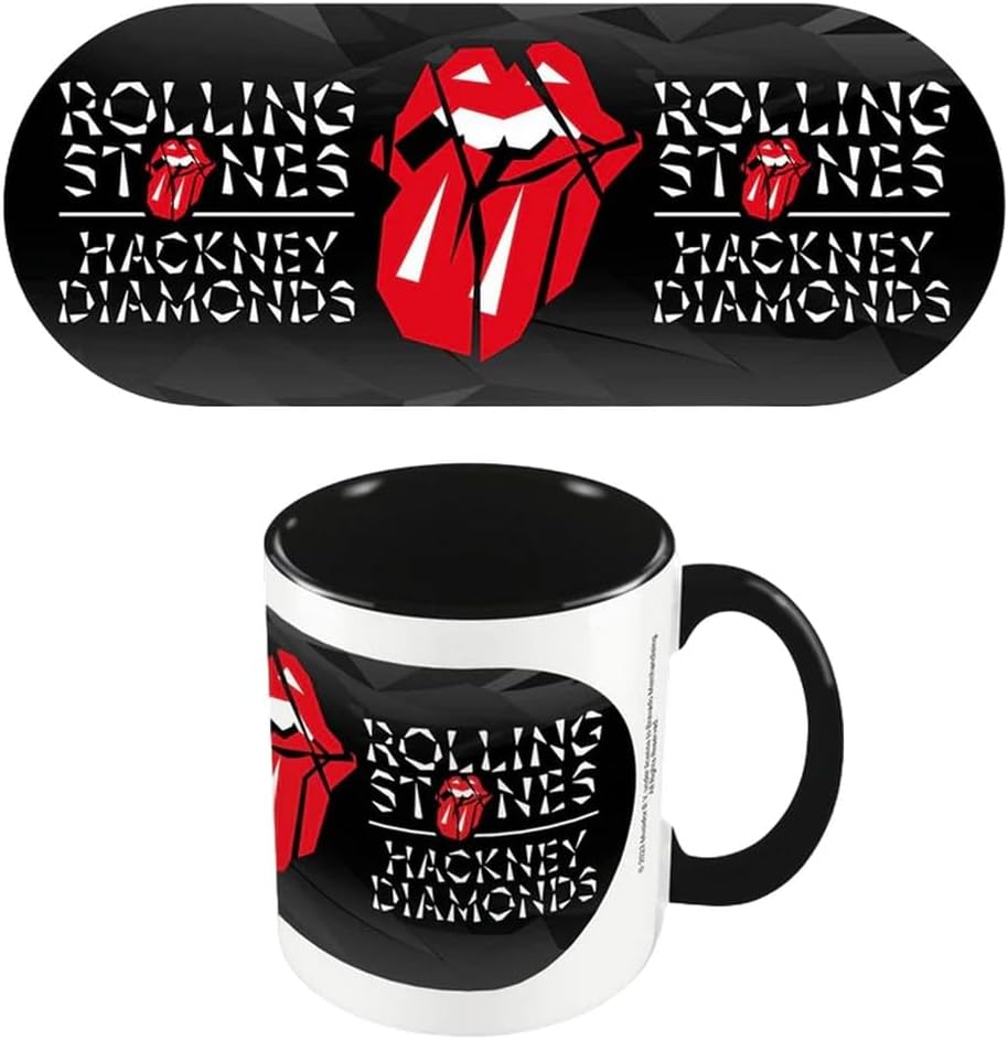 Pyramid International Rolling Stones (Black Diamond) - Tazza con interno colorato nero