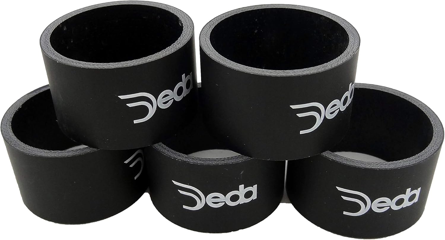 Deda Elementi Carbon Spacer, Black, 15mm (Pack of 5