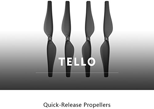 Ryze DJI Tello Part 2 Propellers Lightweight and durable, Easy to mount and detach Quick-Release Propellers, Black 2 Pairs