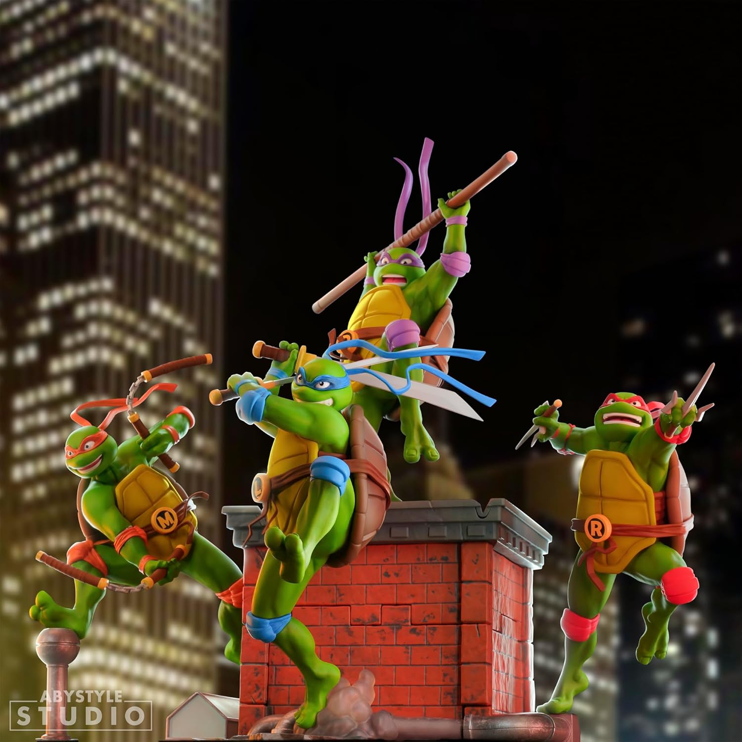 ABYSTYLE Studio Teenage Mutant Ninja Turtles Donatello 9" Tall SFC Collectible PVC Figure Statue Cartoon Figurine Home Room Office Décor Gift