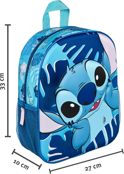 Undercover Unisex Kid's Rucksack 3D Backpack, Turquoise, 33 x 27 x 10 cm