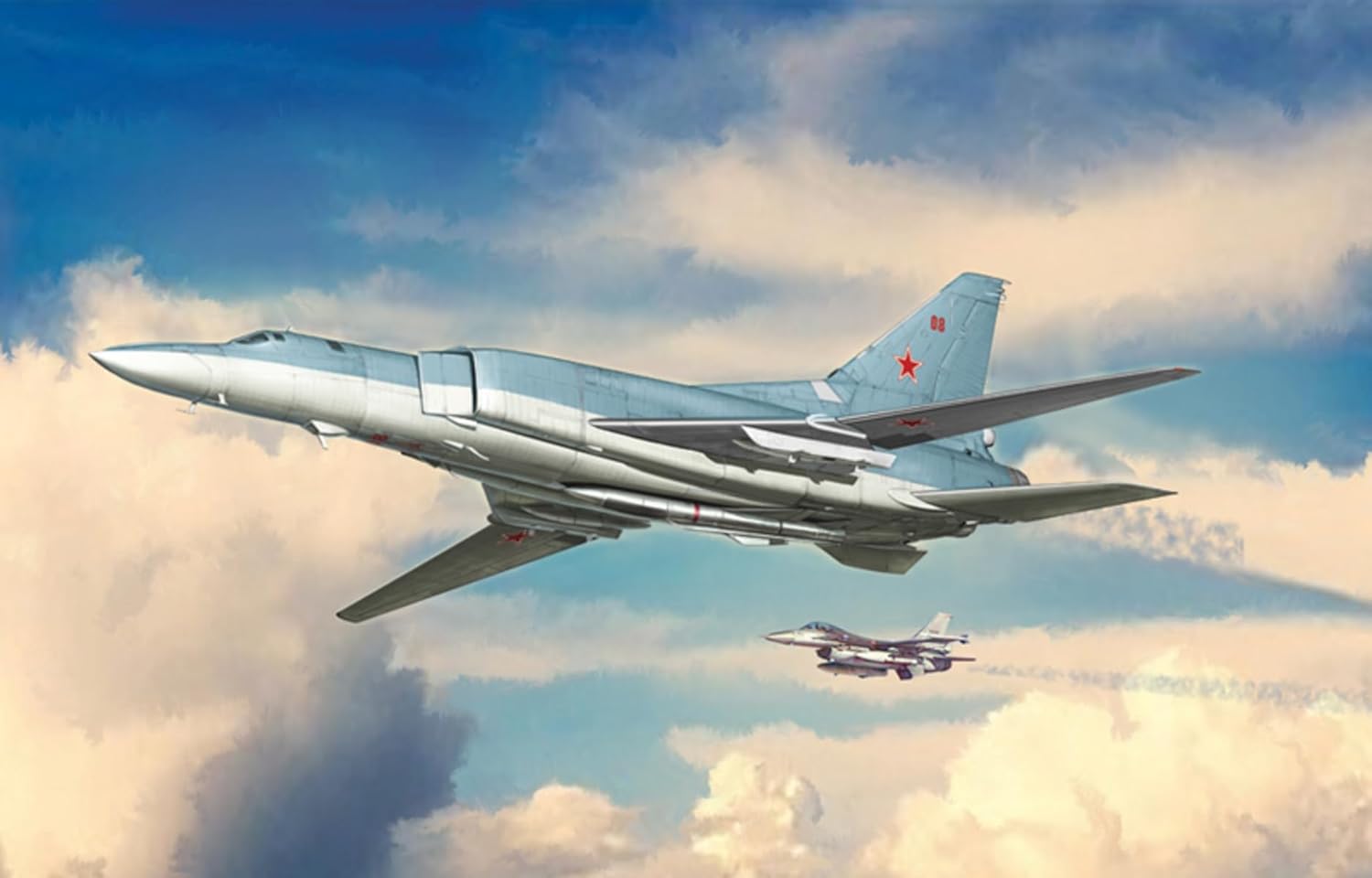 Italeri 1440 1:72 Tu-22M2 Backfire B - Modellbau, Bausatz, Standmodellbau, Basteln, Hobby, Kleben, Plastikbausatz, detailgetreu, Mehrfarbig