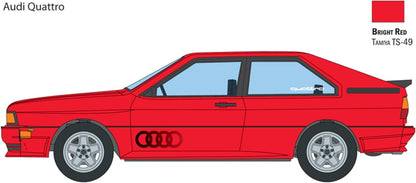 ITALERI 3671 Audi Quattro, Kit Modellino in Plastica da Montare. Scala 1:24 (Skill 2