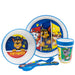 Stor 5-Piece Microwave Safe Plastic Premium Bicolor Paw Patrol Dinnerware Set Multicolor