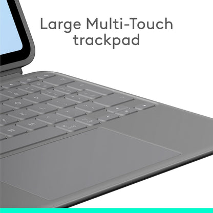 Logitech Combo Touch iPad Air 11-inch (M2), iPad Air (4th & 5th gen - 2020, 2022)(2024) Keyboard Case - Detachable backlit keyboard with kickstand, QWERTY UK English Layout - Grey