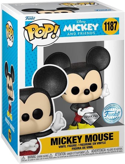 Funko POP! & Tee: Disney - Mickey Mouse - Diamond Glitter - Extra Large - (XL) - T-Shirt - Clothes With Collectable Vinyl Figure - Gift Idea - Toys and Short Sleeve Top for Adults Unisex Men