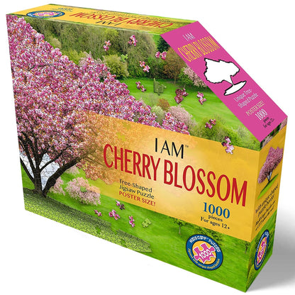 Madd Capp: I Am Cherry Blossom - 1000 Piece Tree Shaped Jigsaw Puzzle, 25x38 Finished Size, Includes Educational Fun Fact Booklet, Nature Puzzle