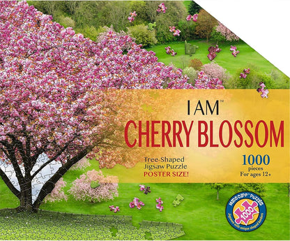 Madd Capp: I Am Cherry Blossom - 1000 Piece Tree Shaped Jigsaw Puzzle, 25x38 Finished Size, Includes Educational Fun Fact Booklet, Nature Puzzle