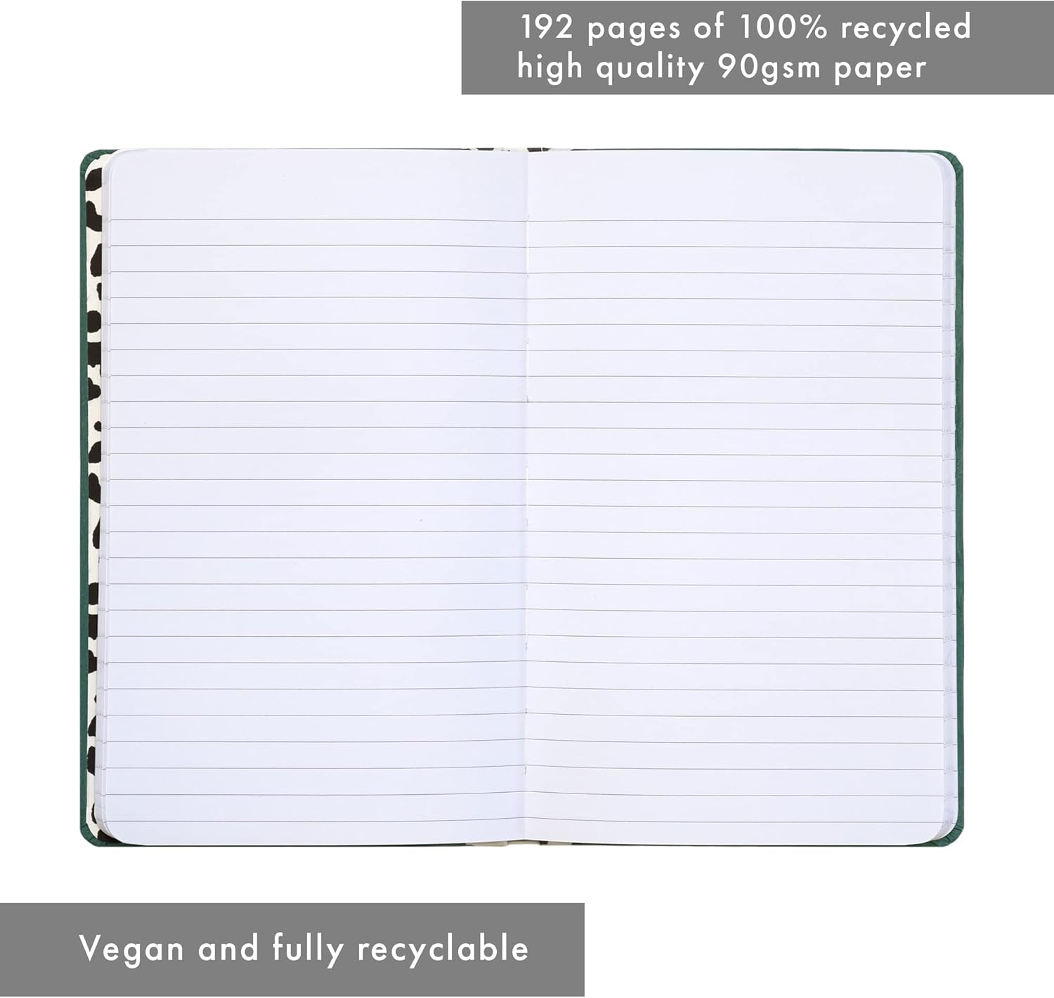 Pukka Pad, Pukka Planet A5 Soft Cover Notebook - Casebound Journal Featuring Acid-Free, Vegan Inks and Glue with Ethically Sourced Recycled Paper, 21.5 x 13.4cm