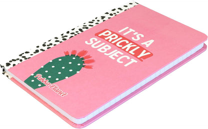 Pukka Pad, Pukka Planet A5 Soft Cover Notebook – Casebound Journal - 192 Pages of 8mm Ruled 90GSM Paper – Feature Acid-Free, Vegan Inks and Recycled Paper, 21.5 x 13.4cm - Prickly Subject