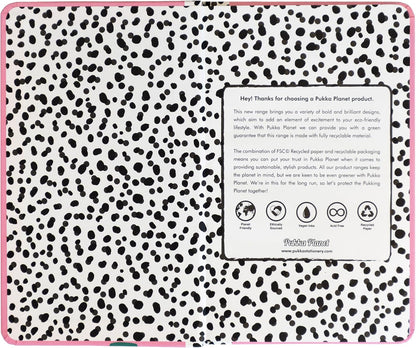 Pukka Pad, Pukka Planet A5 Soft Cover Notebook – Casebound Journal - 192 Pages of 8mm Ruled 90GSM Paper – Feature Acid-Free, Vegan Inks and Recycled Paper, 21.5 x 13.4cm - Prickly Subject