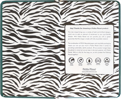 Pukka Pad, Pukka Planet A5 Soft Cover Notebook – Casebound Journal with 192 Pages of 8mm Ruled 90GSM Paper – Feature Acid-Free, Vegan Inks and Glue with Recycled Paper, 21.5 x 13.4cm - Leaf It