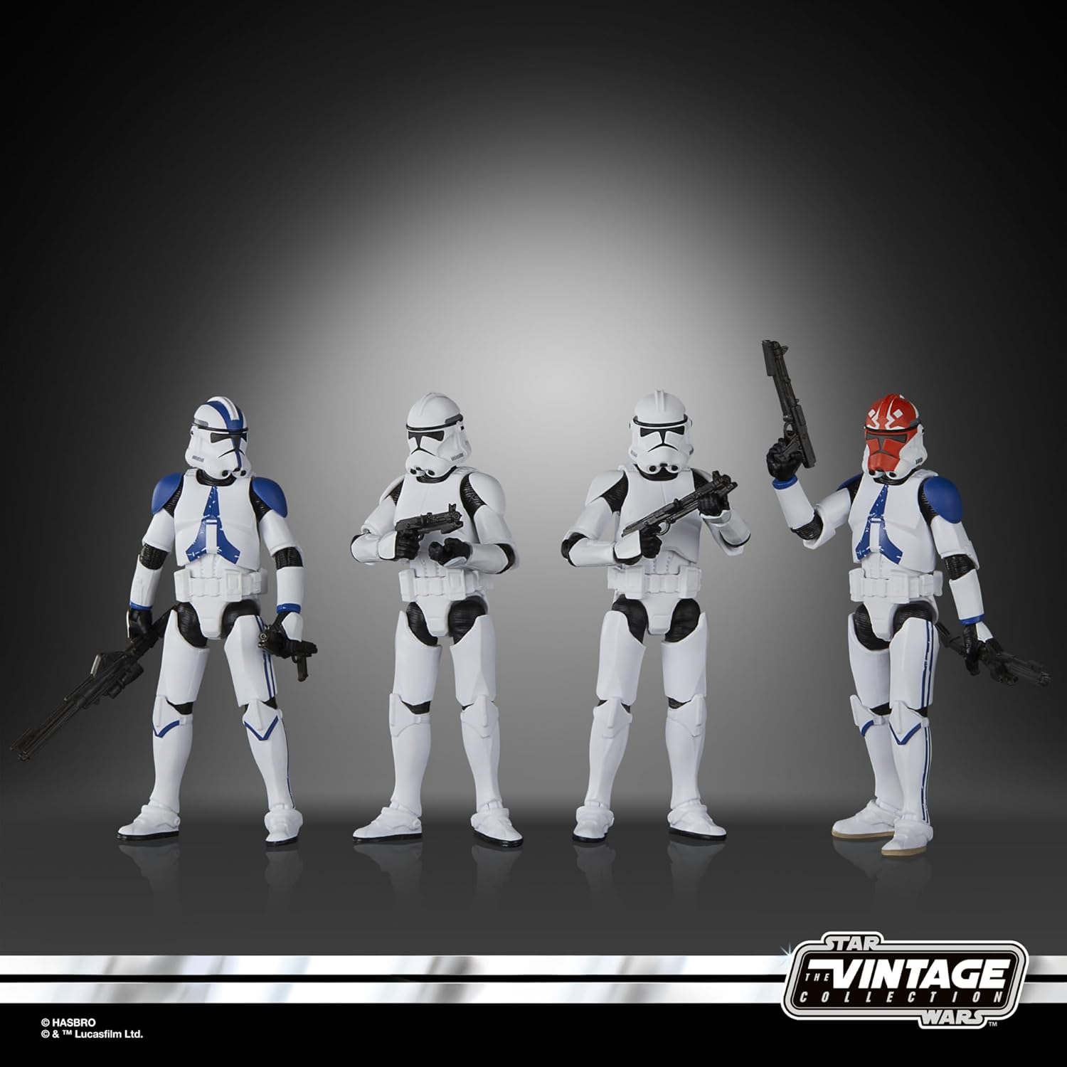 STAR WARS The Vintage Collection Phase II Clone Trooper, AHSOKA 3.75 Inch Collectible Action Figure 4-Pack