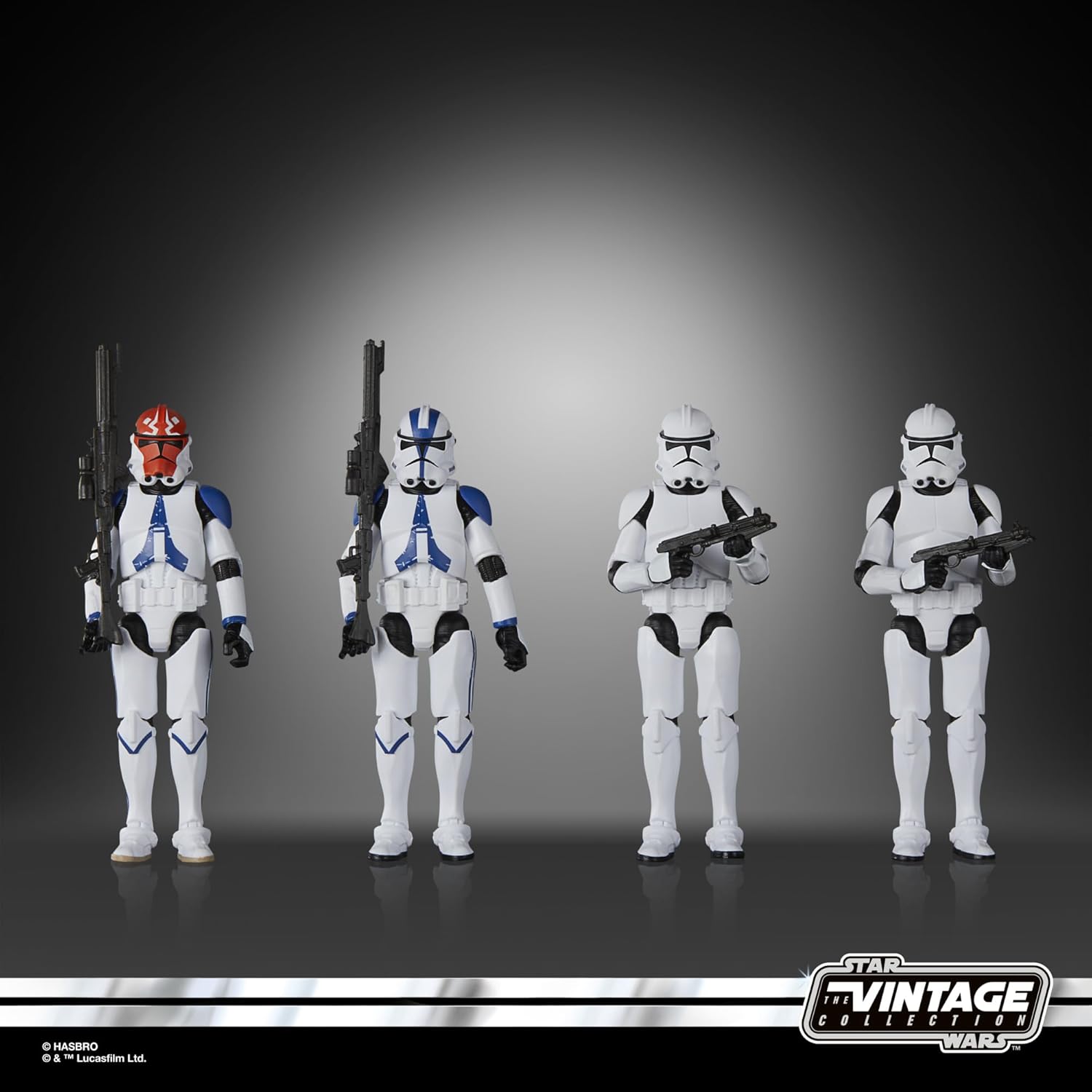 STAR WARS The Vintage Collection Phase II Clone Trooper, AHSOKA 3.75 Inch Collectible Action Figure 4-Pack