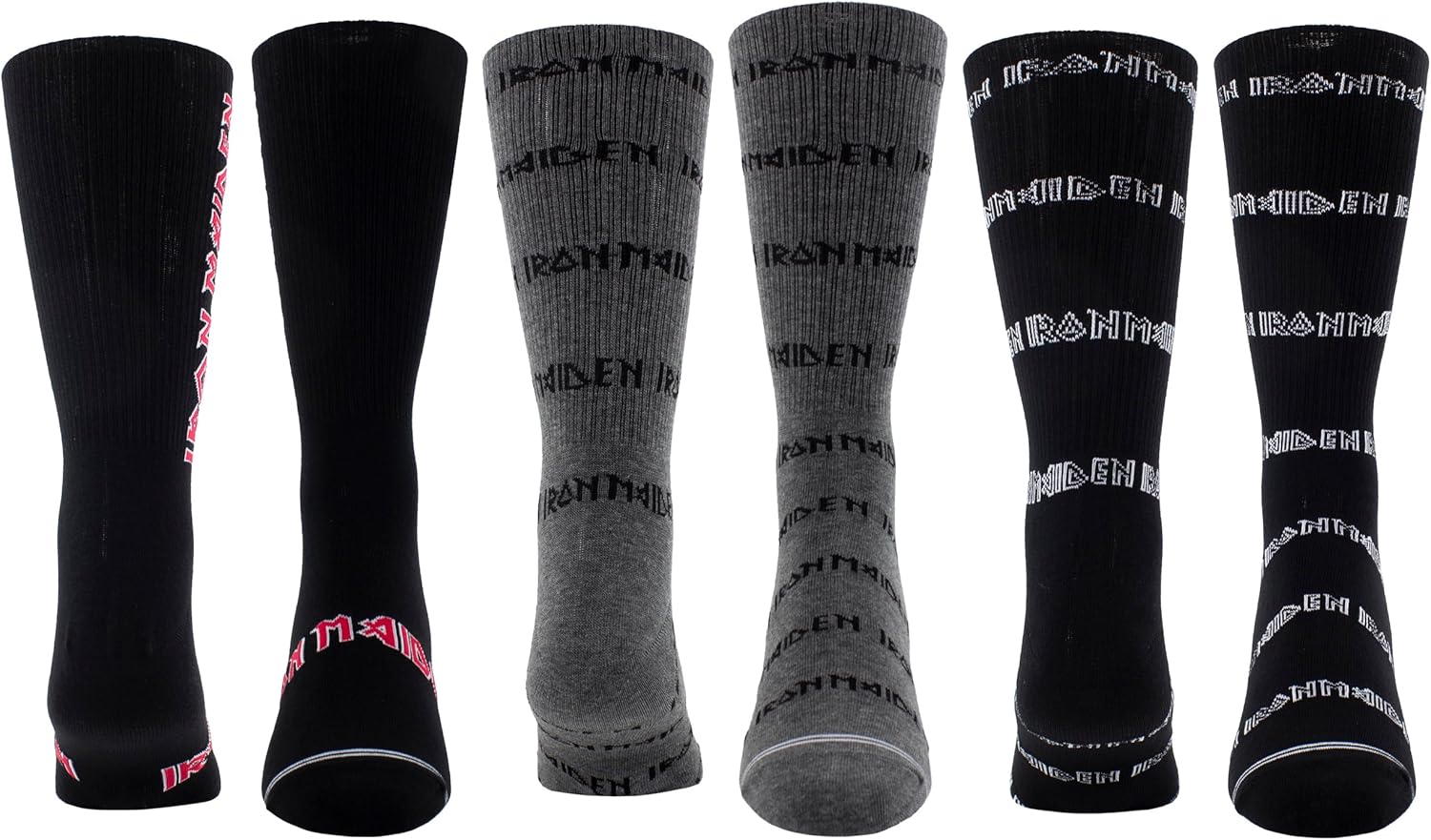 Flash Popup Iron Maiden Socks - 3 Pack, Multicolor, One Size