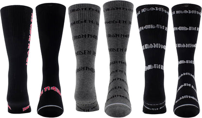 Flash Popup Iron Maiden Socks - 3 Pack, Multicolor, One Size