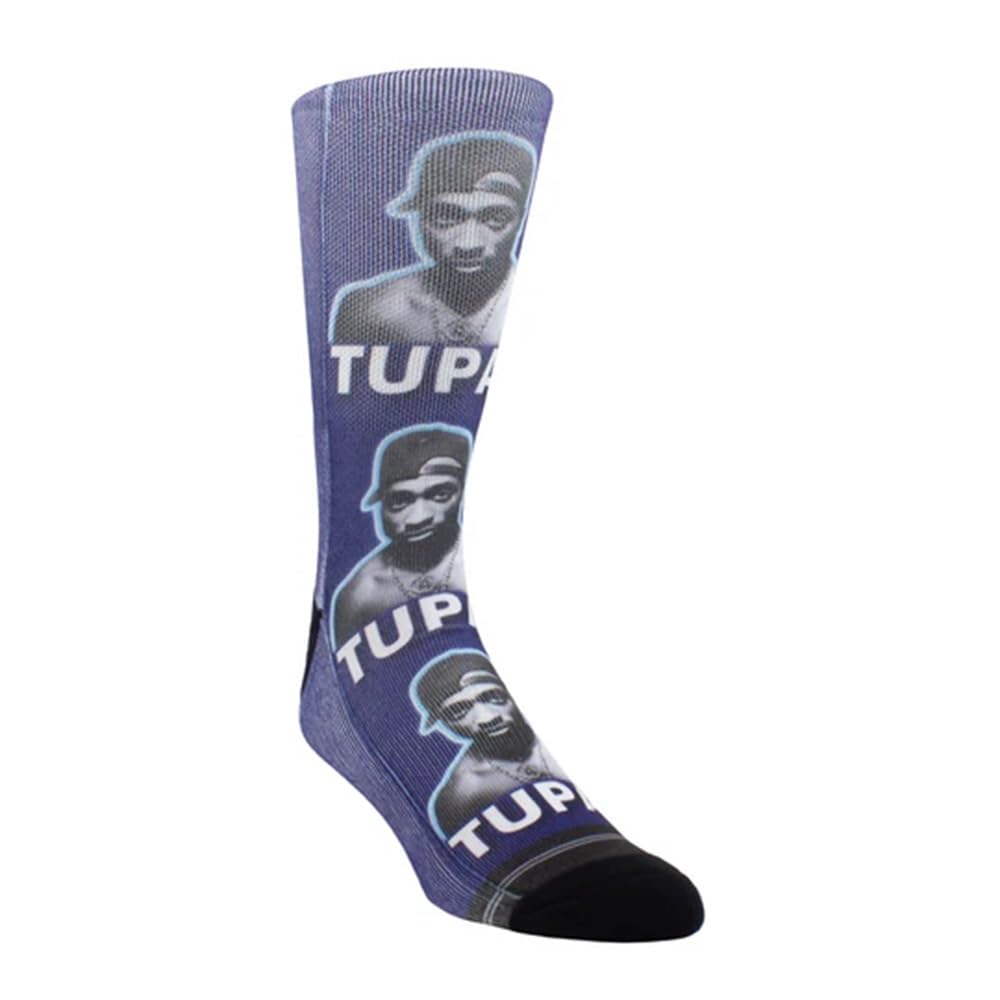 PERRI'S SOCKS Tupac Face Crew Calzini - TUC301, Multi, taglia unica