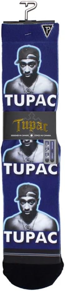 PERRI'S SOCKS Tupac Face Crew Calzini - TUC301, Multi, taglia unica