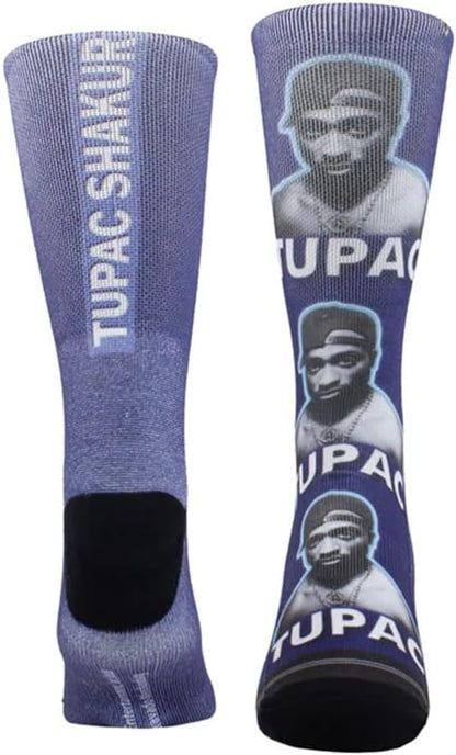 PERRI'S SOCKS Tupac Face Crew Calzini - TUC301, Multi, taglia unica