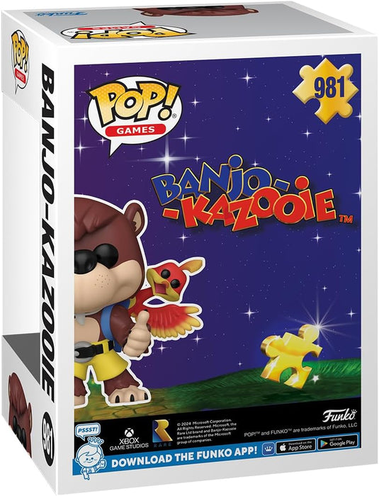 Funko Pop! Games: BK - Banjo & Kazooie - Banjo Kazooie - Collectable Vinyl Figure - Gift Idea - Official Merchandise - Toys for Kids & Adults - Video Games Fans - Model Figure for Collectors