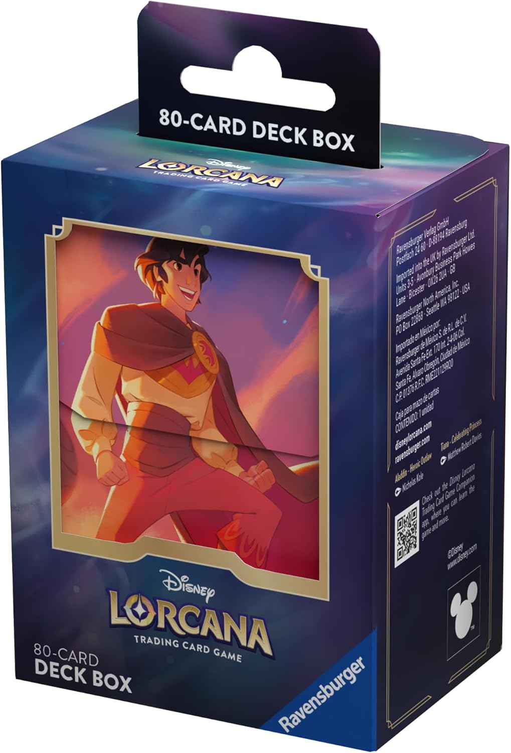 Ravensburger Disney Lorcana TCG Trading Cards for Adults and Kids Age 8 Years Up - Aladdin Protective Deck Box - Set 5: Shimmering Skies