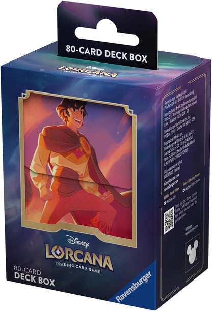 Ravensburger Disney Lorcana TCG Trading Cards for Adults and Kids Age 8 Years Up - Aladdin Protective Deck Box - Set 5: Shimmering Skies