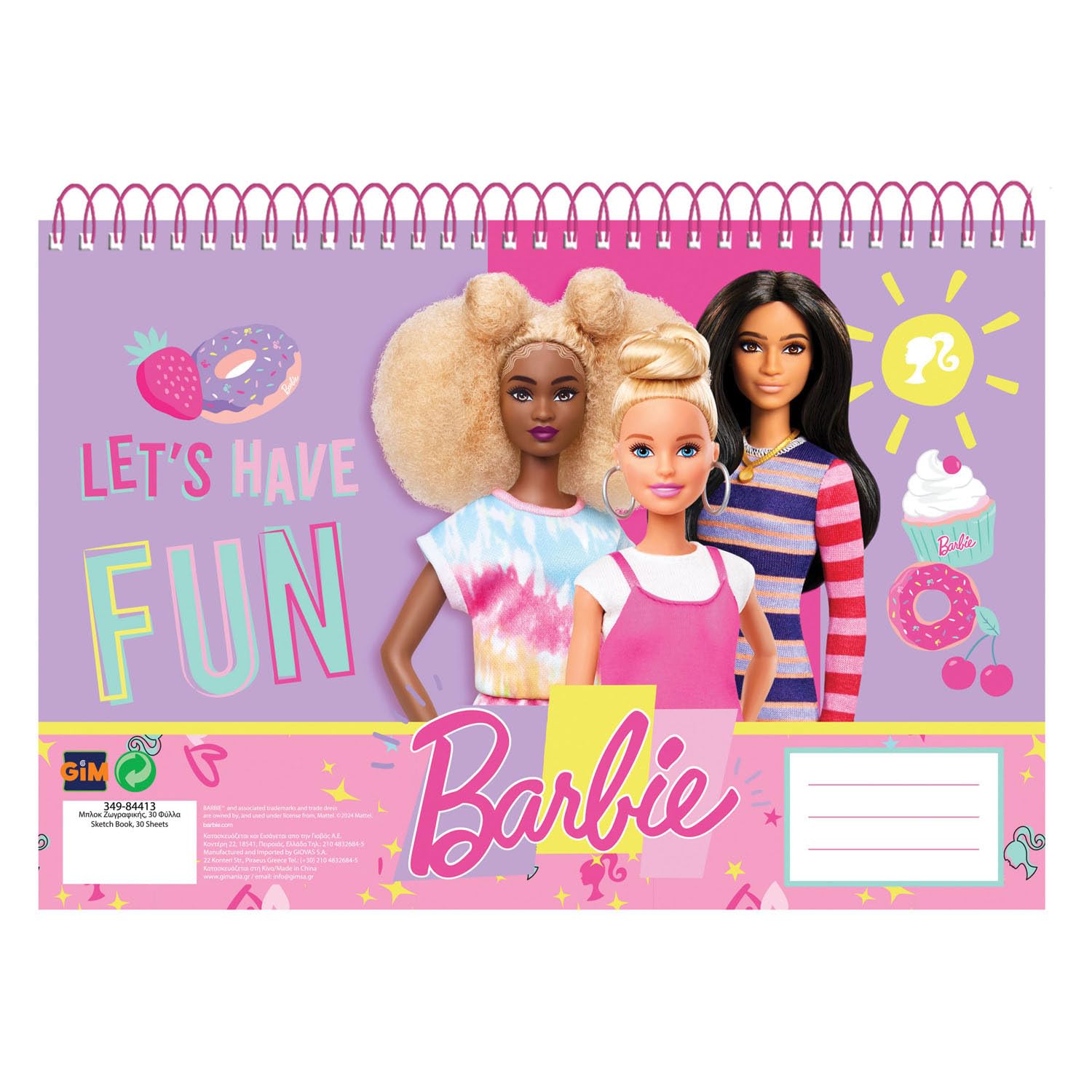 Barbie Barbie da disegno, 30 fogli