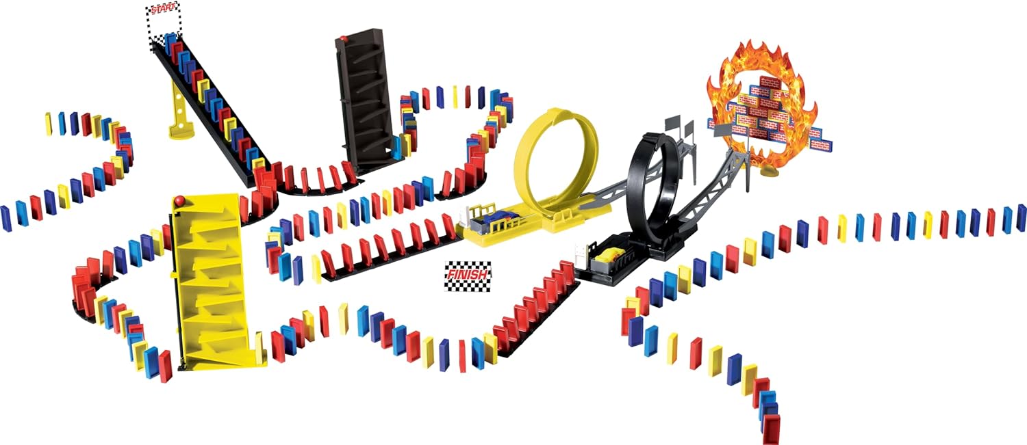 Goliath 81008 Express-Crazy Race Domino Game, Multicoloured